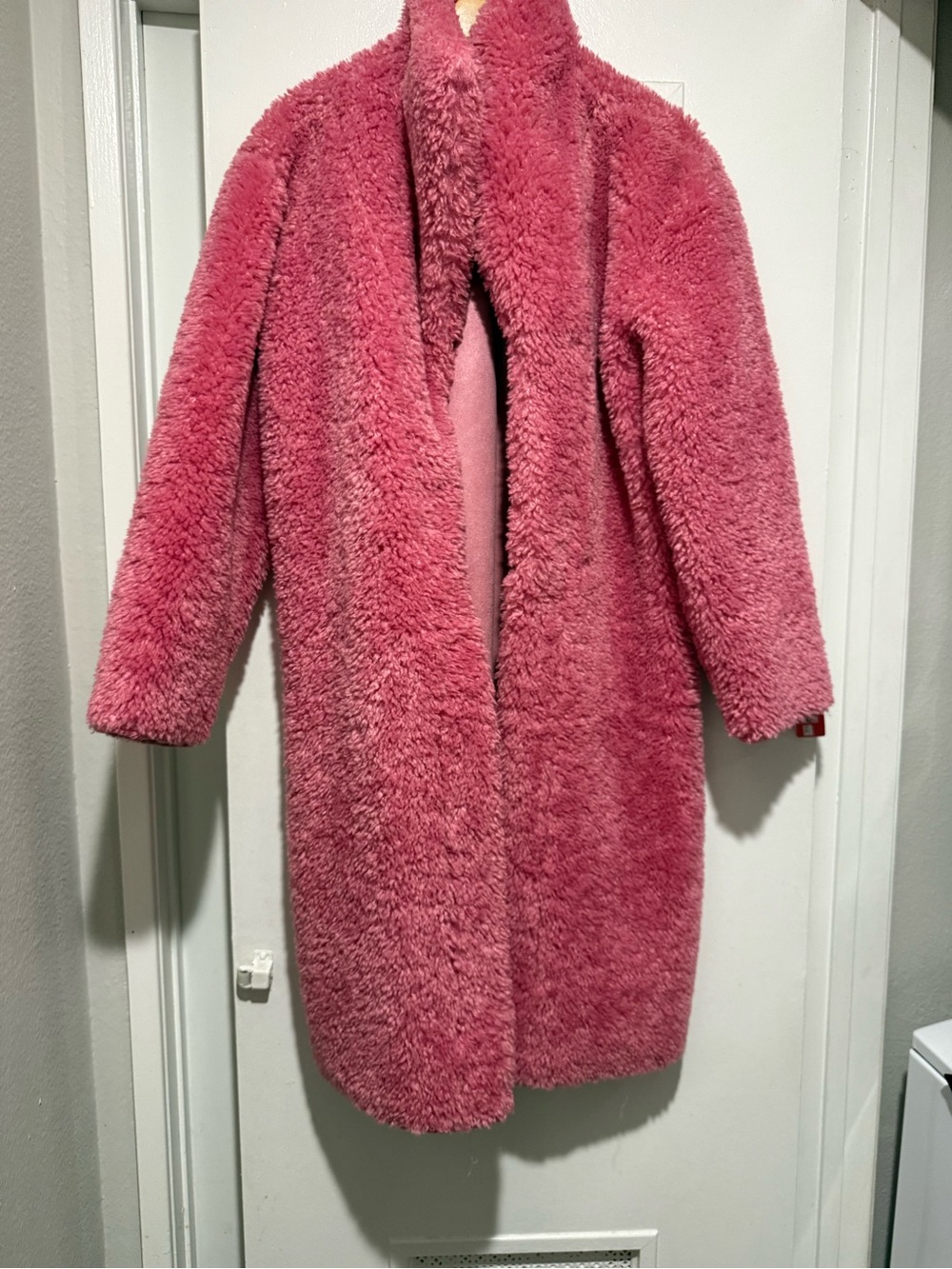 Lulu's Rose Pink Plush Teddy Coat
